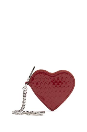 Breloczki BOSS Heart Shaped Zipped Ciemny Czerwone Damskie (Pl40853)